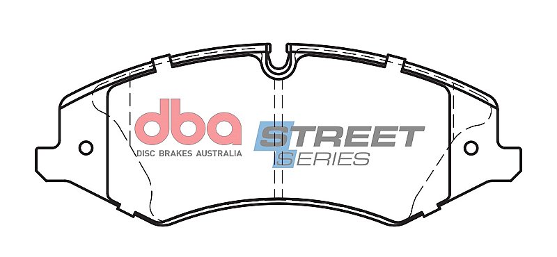 DBA Street Series Semi-Metallic Brake Pads 192.8mm x 72.3mm DB2203SS - Front