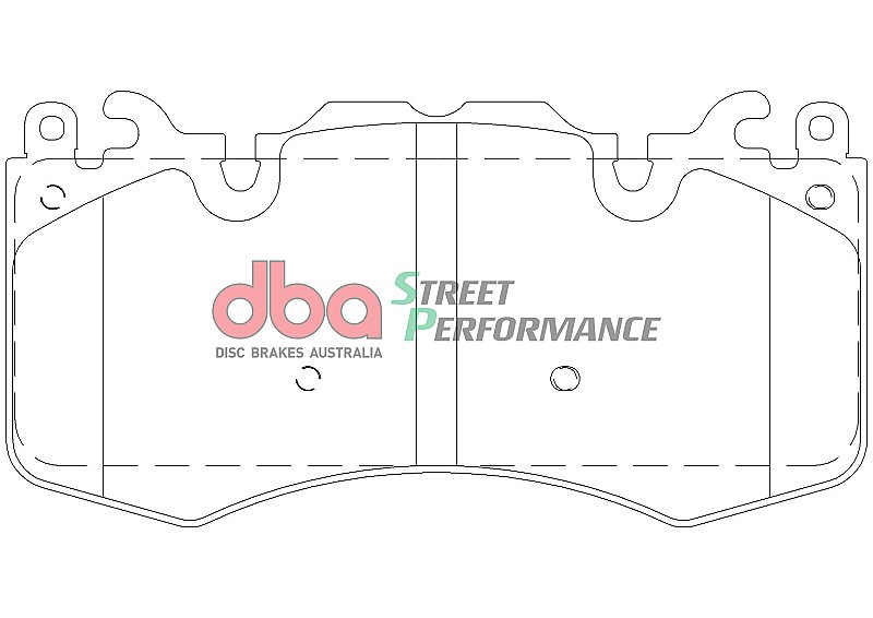 DBA Street Performance Brake Pads 189.6mm x 96mm DB2204SP - Front