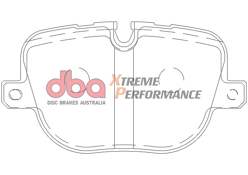 DBA Xtreme Performance Brake Pads 116.6mm x 63mm DB2207XP - Rear