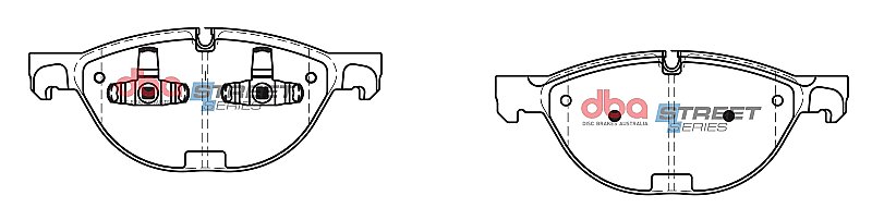 DBA Street Series Ceramic Brake Pads 193mm x 78.8mm DB2209SS - Front