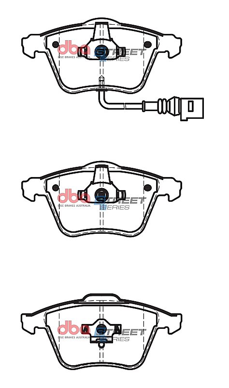 DBA Street Series Ceramic Brake Pads 155.4/156.5mm x 73/73mm DB2210SS - Front