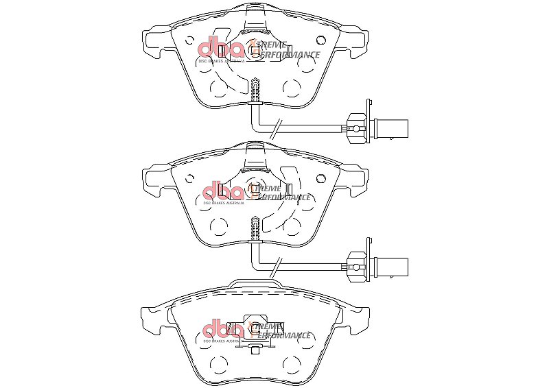 DBA Xtreme Performance Brake Pads 155.1mm x 72.8mm DB2210XP - Front