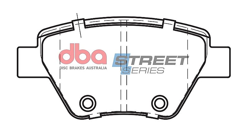 DBA Street Series Ceramic Brake Pads 109.2mm x 52.5mm DB2211SS - Rear