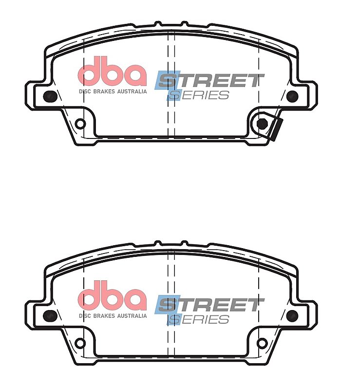 DBA Street Series Ceramic Brake Pads 131.6mm x 55.6mm DB2212SS - Front