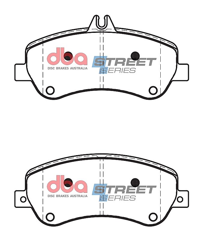 DBA Street Series Ceramic Brake Pads 165.2/165.2mm x 79.7/68.4mm DB2213SS - Front