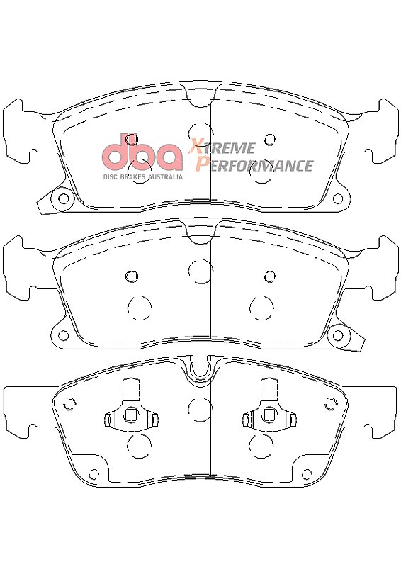 DBA Brake Kit - 4000 Series T3 Slotted & Xtreme Performance Brake Pads (2x DBA42635S + DB2216XP) DBA42635S-2216XP