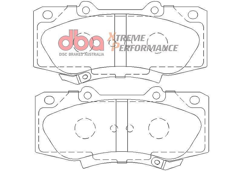 DBA Xtreme Performance Brake Pads 143.5mm x 67.6mm DB2221XP - Front