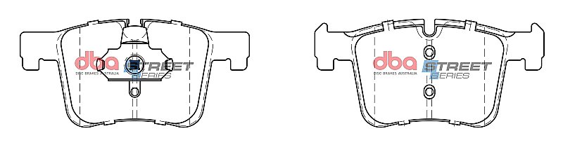 DBA Street Series Ceramic Brake Pads 148.3mm x 70.2mm DB2223SS - Front