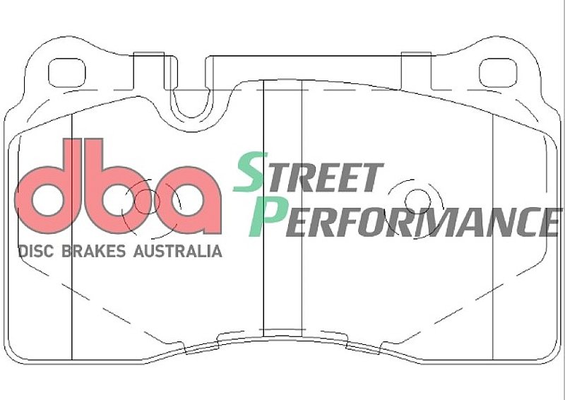 DBA Street Performance Brake Pads 131.7mm x 77.3mm DB2228SP - Front