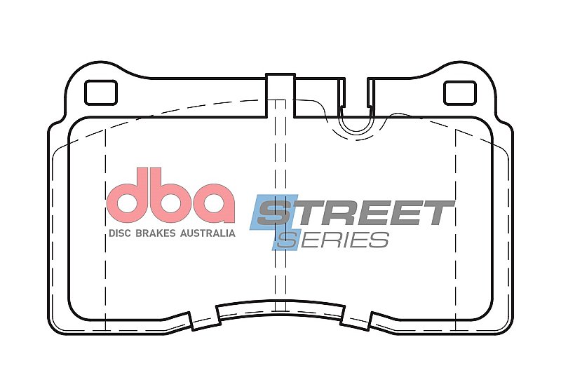 DBA Street Series Semi-Metallic Brake Pads 131.7mm x 77.2mm DB2228SS - Front
