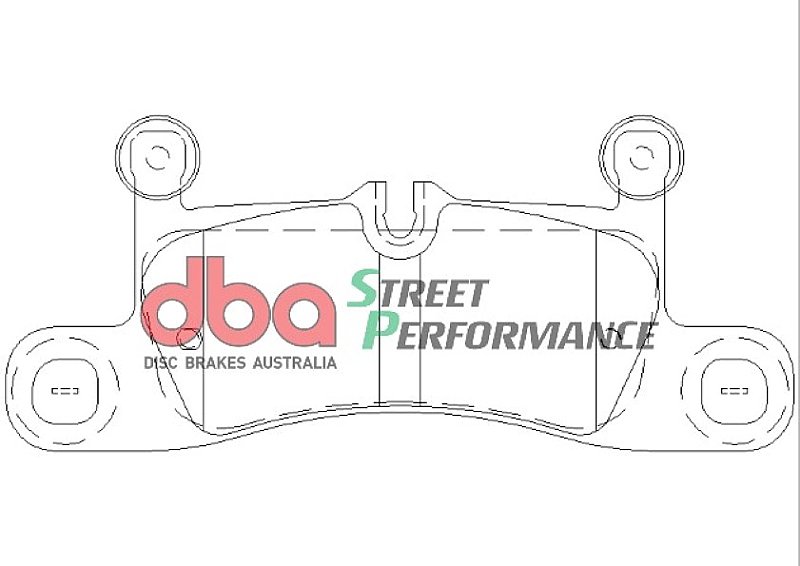 DBA Street Performance Brake Pads 187.3mm x 75.8mm DB2229SP - Rear