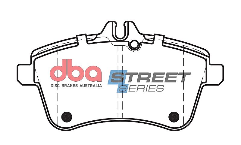 DBA Street Series Ceramic Brake Pads 131.6mm x 69.9mm DB2233SS - Front