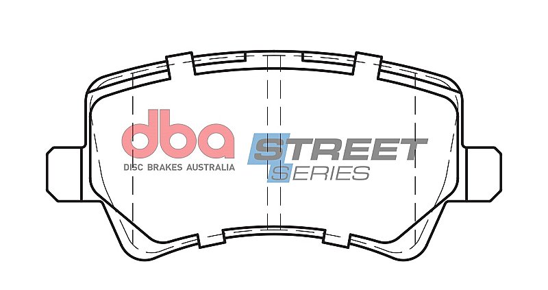 DBA Street Series Semi-Metallic Brake Pads 106.7mm x 48.8mm DB2234SS - Rear