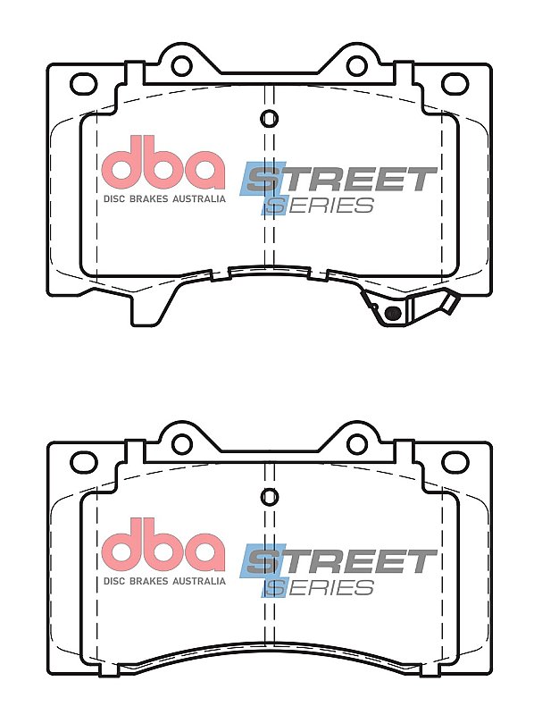 DBA Street Series Semi-Metallic Brake Pads 143.8mm x 91.4mm DB2242SS - Front