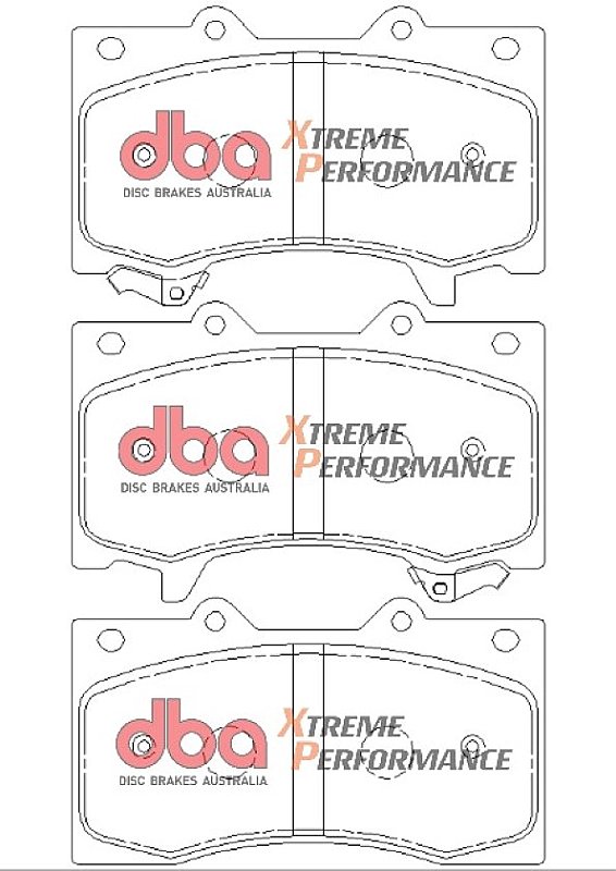 DBA Xtreme Performance Brake Pads 143.7mm x 91.3mm DB2242XP - Front