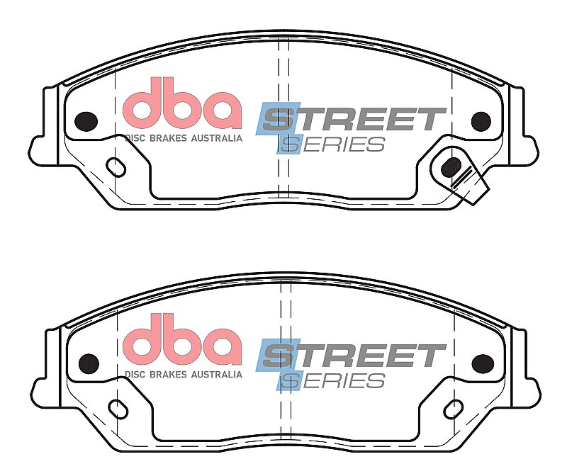 DBA Street Series Ceramic Brake Pads 151.2mm x 53.2mm DB2243SS - Front