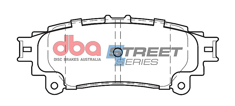 DBA Street Series Ceramic Brake Pads 115.1mm x 45.6mm DB2245SS - Rear