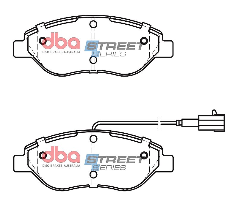 DBA Street Series Ceramic Brake Pads 151mm x 57.7mm DB2247SS - Front