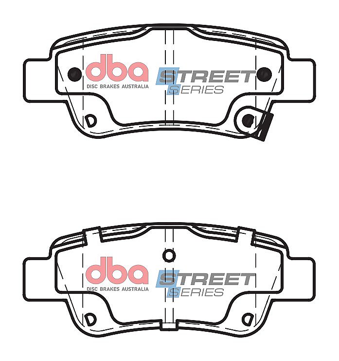 DBA Street Series Ceramic Brake Pads 109mm x 42.1mm DB2256SS - Rear