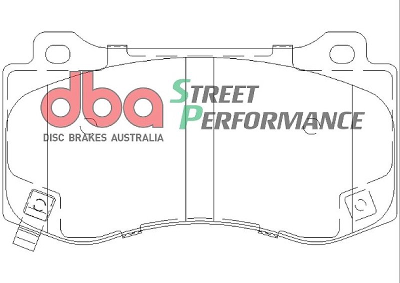 DBA Street Performance Brake Pads 141.5mm x 76.2mm DB2259SP - Front