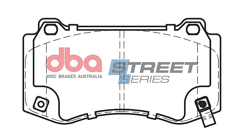 DBA Street Series Ceramic Brake Pads 141.7mm x 75.8mm DB2259SS - Front