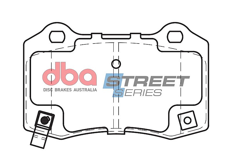 DBA Street Series Ceramic Brake Pads 109.7mm x 69.1mm DB2260SS - Rear