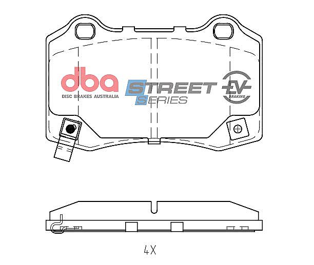DBA Street Series Brake Pads DB2260SSEV - Rear