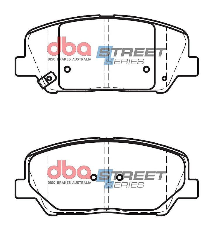 DBA Street Series Ceramic Brake Pads 140.7mm x 59.9mm DB2270SS - Front