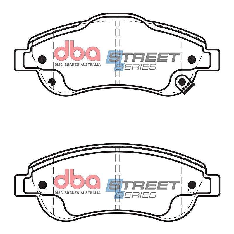 DBA Street Series Ceramic Brake Pads 150.9/150.9mm x 60.5/57mm DB2271SS - Front