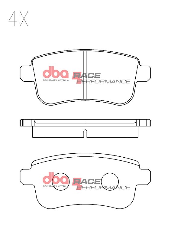 DBA Race Performance Brake Pads 106mm x 45.6mm DB2277RP - Rear