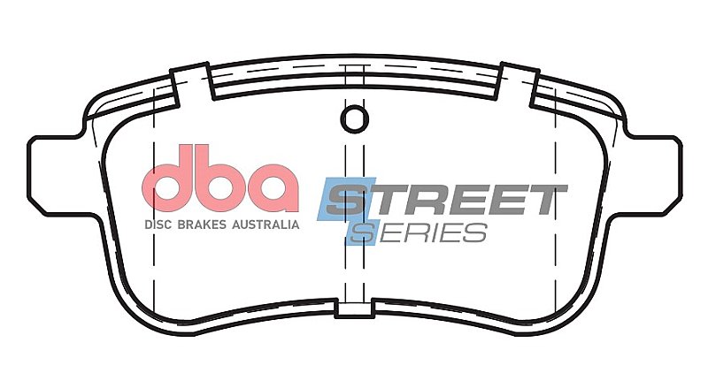DBA Street Series Ceramic Brake Pads 106.1mm x 45.4mm DB2277SS - Rear