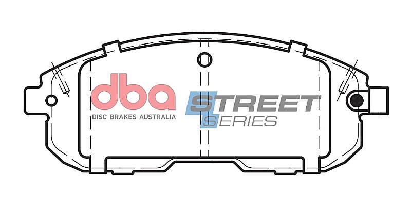 DBA Street Series Ceramic Brake Pads 137mm x 54.2mm DB2287SS - Front