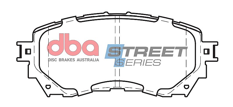 DBA Street Series Ceramic Brake Pads 140mm x 59.8mm DB2293SS - Front
