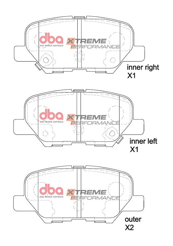 DBA Xtreme Performance Brake Pads 101.3mm x 44.6mm DB2294XP - Rear