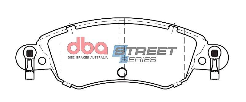 DBA Street Series Ceramic Brake Pads 148.8mm x 48mm DB2297SS - Front
