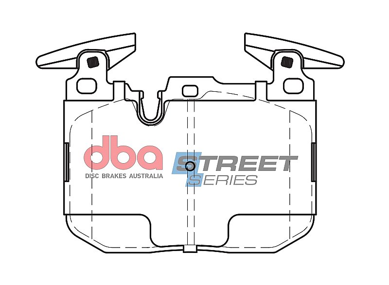 DBA Street Series Ceramic Brake Pads 112.6mm x 91.5mm DB2299SS - Front