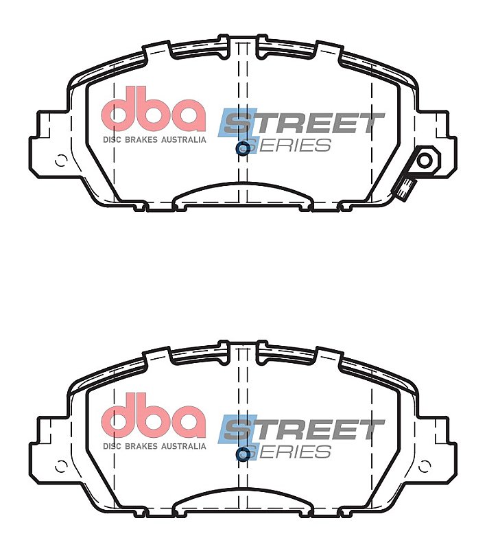 DBA Street Series Ceramic Brake Pads 148.6mm x 61mm DB2304SS - Front