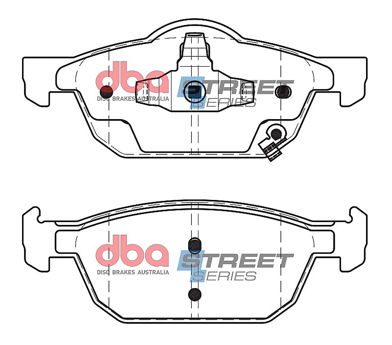 DBA Street Series Ceramic Brake Pads 155.1/155.1mm x 62.5/55.3mm DB2308SS - Front