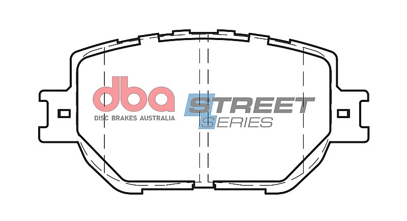 DBA Street Series Ceramic Brake Pads 116.3mm x 58.5mm DB2321SS - Front
