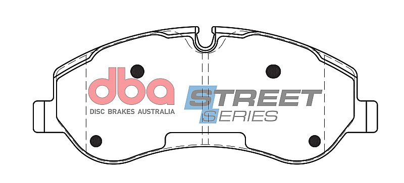 DBA Street Series Semi-Metallic Brake Pads 171.8mm x 68.6mm DB2328SS - Front