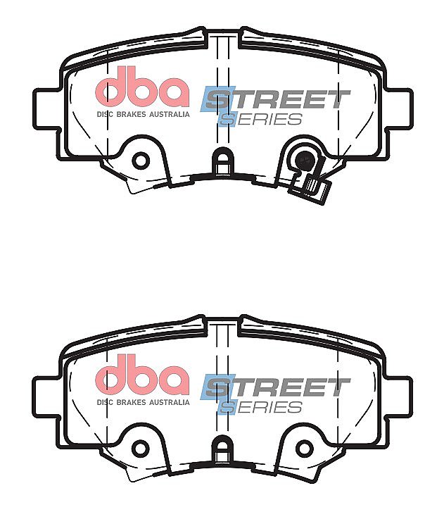 DBA Street Series Ceramic Brake Pads 101.5mm x 44.4mm DB2331SS - Rear