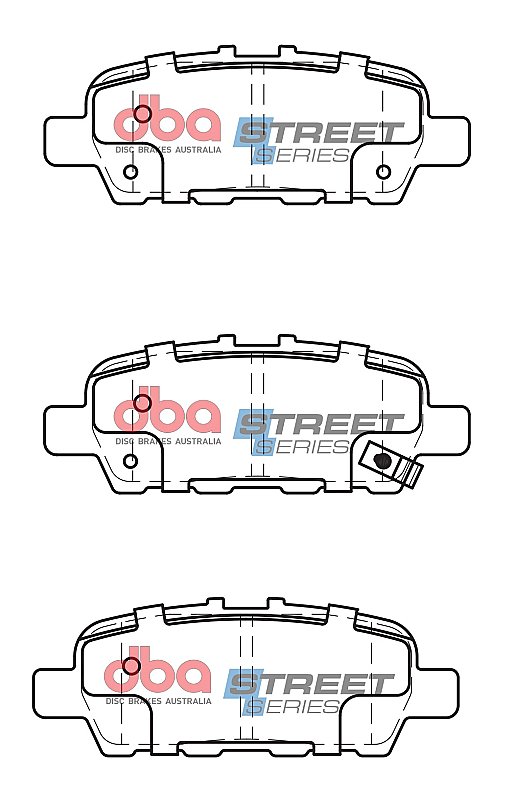 DBA Street Series Ceramic Brake Pads 105.4mm x 39.2mm DB2340SS - Rear
