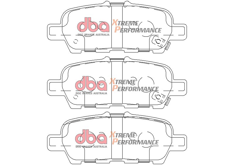 DBA Xtreme Performance Brake Pads 105.4mm x 39.4mm DB2340XP - Rear