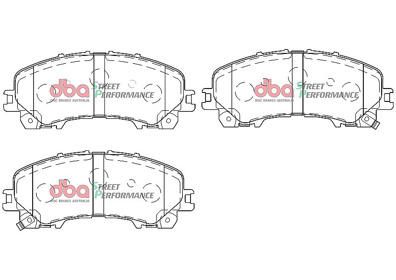 DBA Street Performance Brake Pads 151.9mm x 61.5mm DB2341SP - Front