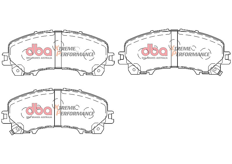 DBA Xtreme Performance Brake Pads 151.9mm x 61.5mm DB2341XP - Front