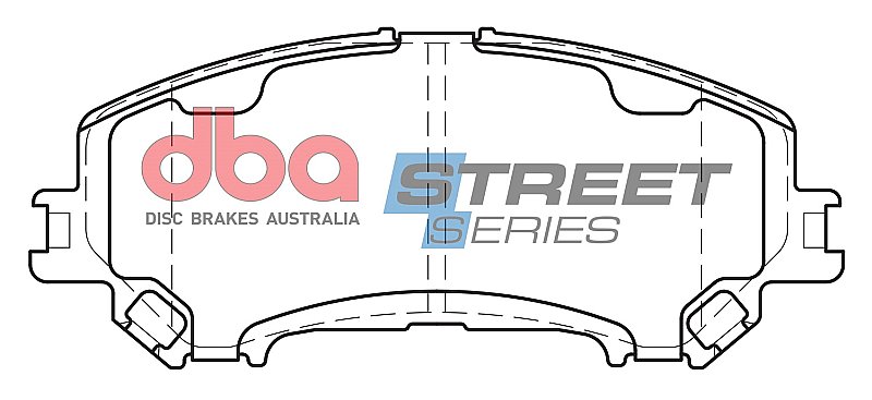 DBA Street Series Ceramic Brake Pads 141.7mm x 59.2mm DB2345SS - Front
