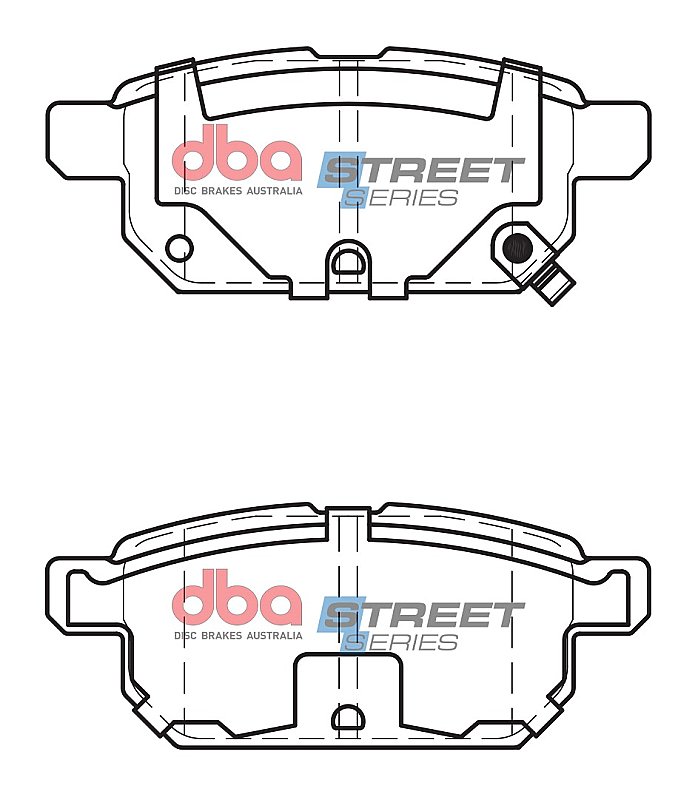 DBA Street Series Ceramic Brake Pads 98.8mm x 40mm DB2364SS - Rear