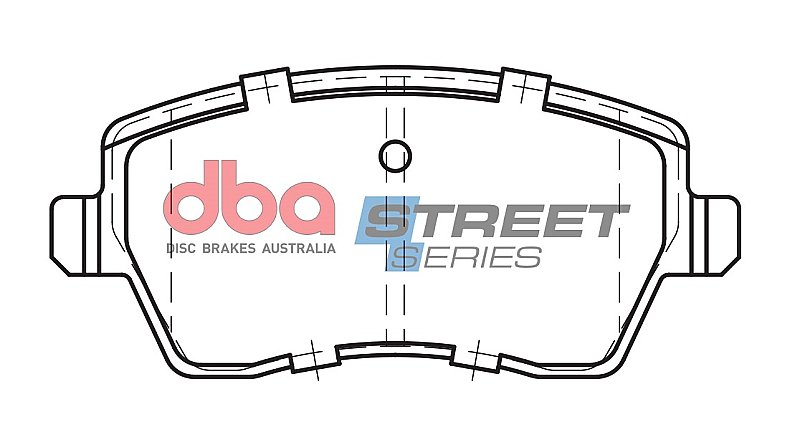 DBA Street Series Ceramic Brake Pads 116.6mm x 52.5mm DB2366SS - Front