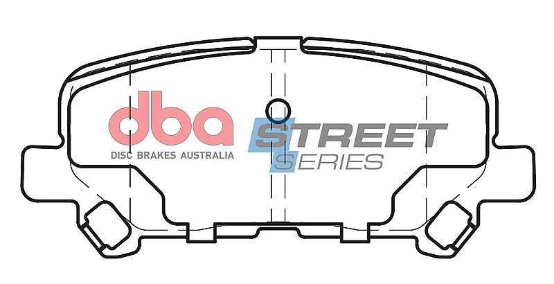 DBA Street Series Ceramic Brake Pads 113.4mm x 48.3mm DB2368SS - Rear