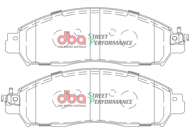 DBA Brake Kit - Street Series En-Shield Plain & Street Performance Brake Pads (2x DBA2332E + DB2374SP) DBA2332E-2374SP